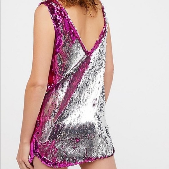 Free People Embellished Sequin Slip size S NWT - Picture 2 of 6